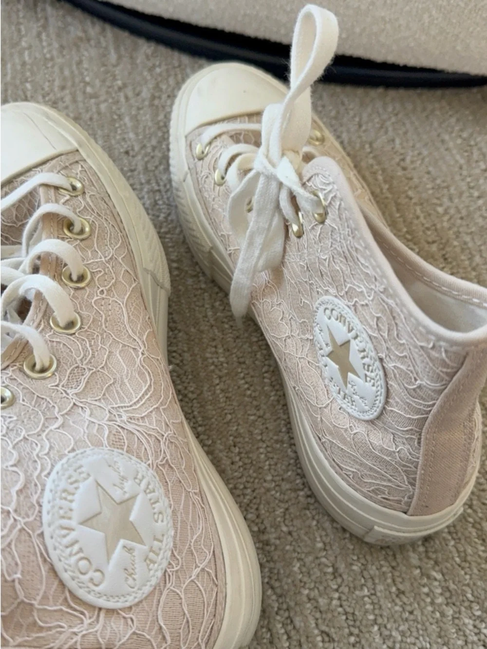 Converse Lace High-Top Platform Chuck Taylor Sneakers - Picture 8 of 8